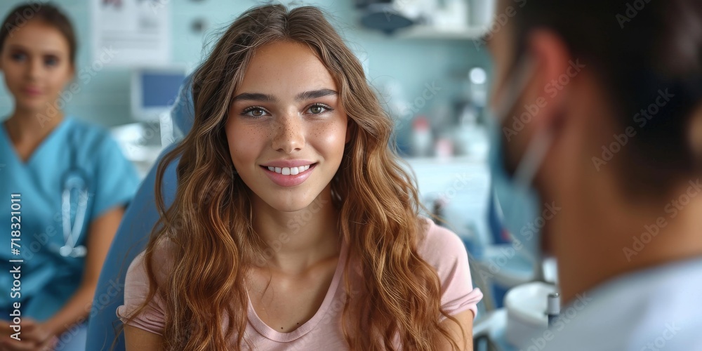 A Moment of Care and Prevention: Smiling Woman Receiving a Vaccine from a Healthcare Professional, Embodying Trust and Hope in Medicine, Generative AI A Moment of Care and Prevention: Smiling Woman Receiving a Vaccine from a Healthcare Professional, Embodying Trust and Hope in Medicine, Generative AI