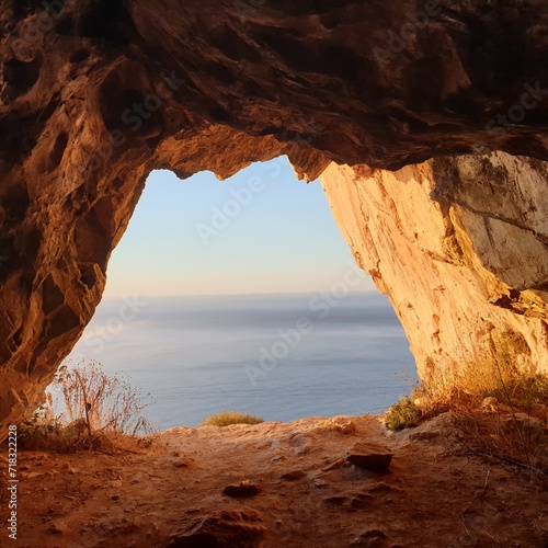 Sea cave Gibraltar 