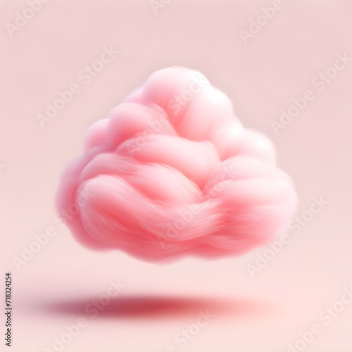 Pastel Pink Cotton Candy Cloud