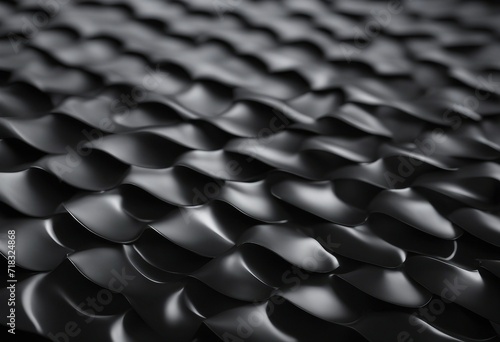 Smooth Surface Texture Black Cloth Background with Ripples