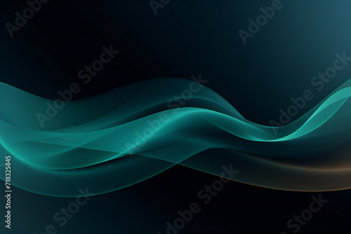 abstract green turqoise wave background