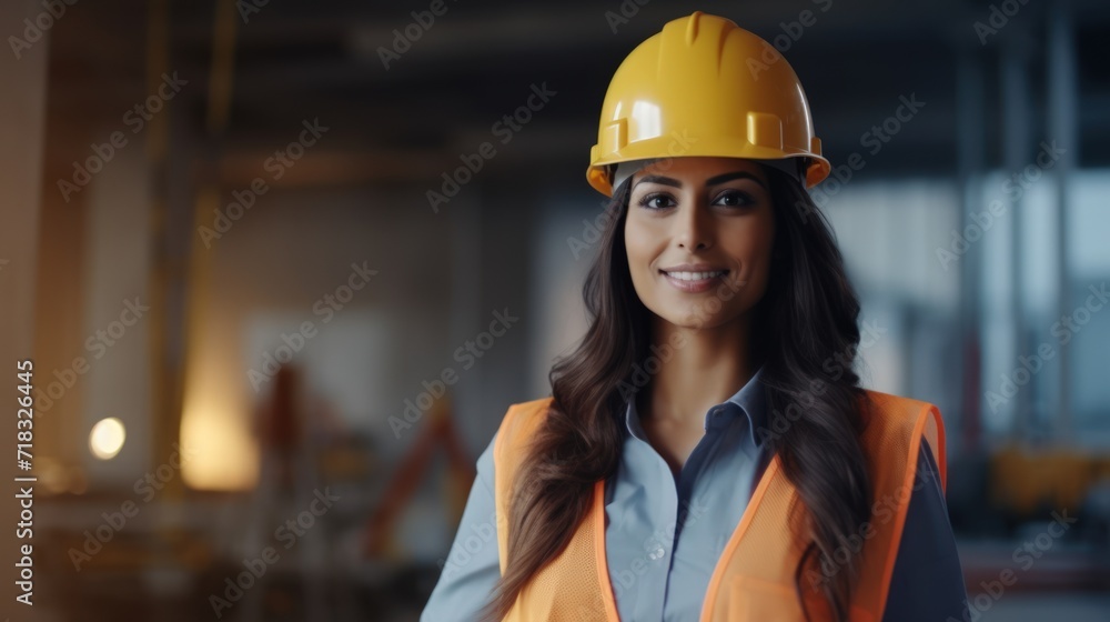 Proud Woman with Project Management Mindset in Office Generative AI Proud Woman with Project Management Mindset in Office Generative AI