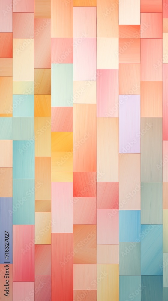 Soft pastel background with mosaic pattern with colorful squares, geometric texture Soft pastel background with mosaic pattern with colorful squares, geometric texture