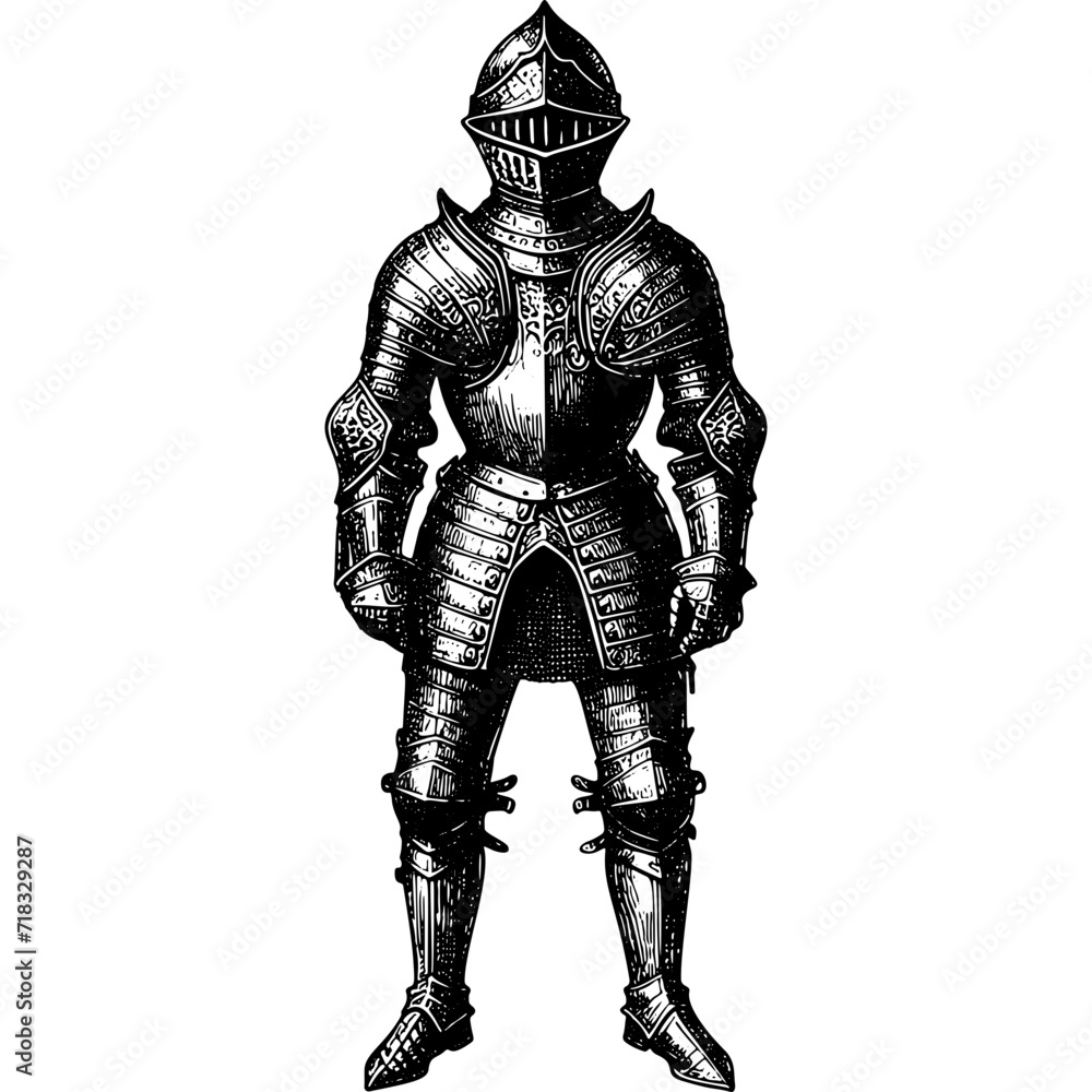 Knight In Full Plate Armour