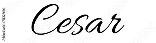Cesar  - black color - name - ideal for websites, emails, presentations, greetings, banners, cards, books, t-shirt, sweatshirt, prints, cricut, silhouette,	
