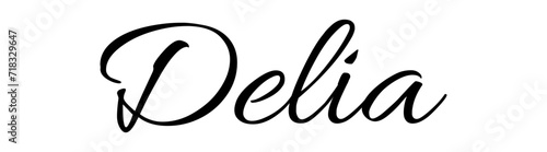  Delia- black color - name - ideal for websites, emails, presentations, greetings, banners, cards, books, t-shirt, sweatshirt, prints, cricut, silhouette,	
