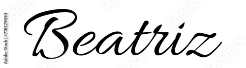 Beatrix - black color - name - ideal for websites, emails, presentations, greetings, banners, cards, books, t-shirt, sweatshirt, prints, cricut, silhouette,	
