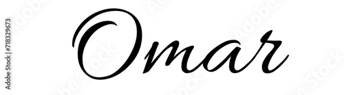 Omar - black color - name - ideal for websites, emails, presentations, greetings, banners, cards, books, t-shirt, sweatshirt, prints, cricut, silhouette,	
