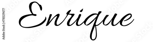 Enrique - black color - name - ideal for websites, emails, presentations, greetings, banners, cards, books, t-shirt, sweatshirt, prints, cricut, silhouette,	
