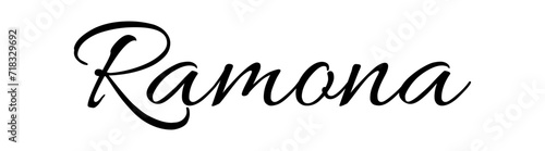 Ramona - black color - name - ideal for websites, emails, presentations, greetings, banners, cards, books, t-shirt, sweatshirt, prints, cricut, silhouette,	

