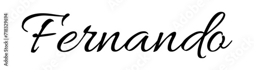 Fernando - black color - name - ideal for websites, emails, presentations, greetings, banners, cards, books, t-shirt, sweatshirt, prints, cricut, silhouette,	
