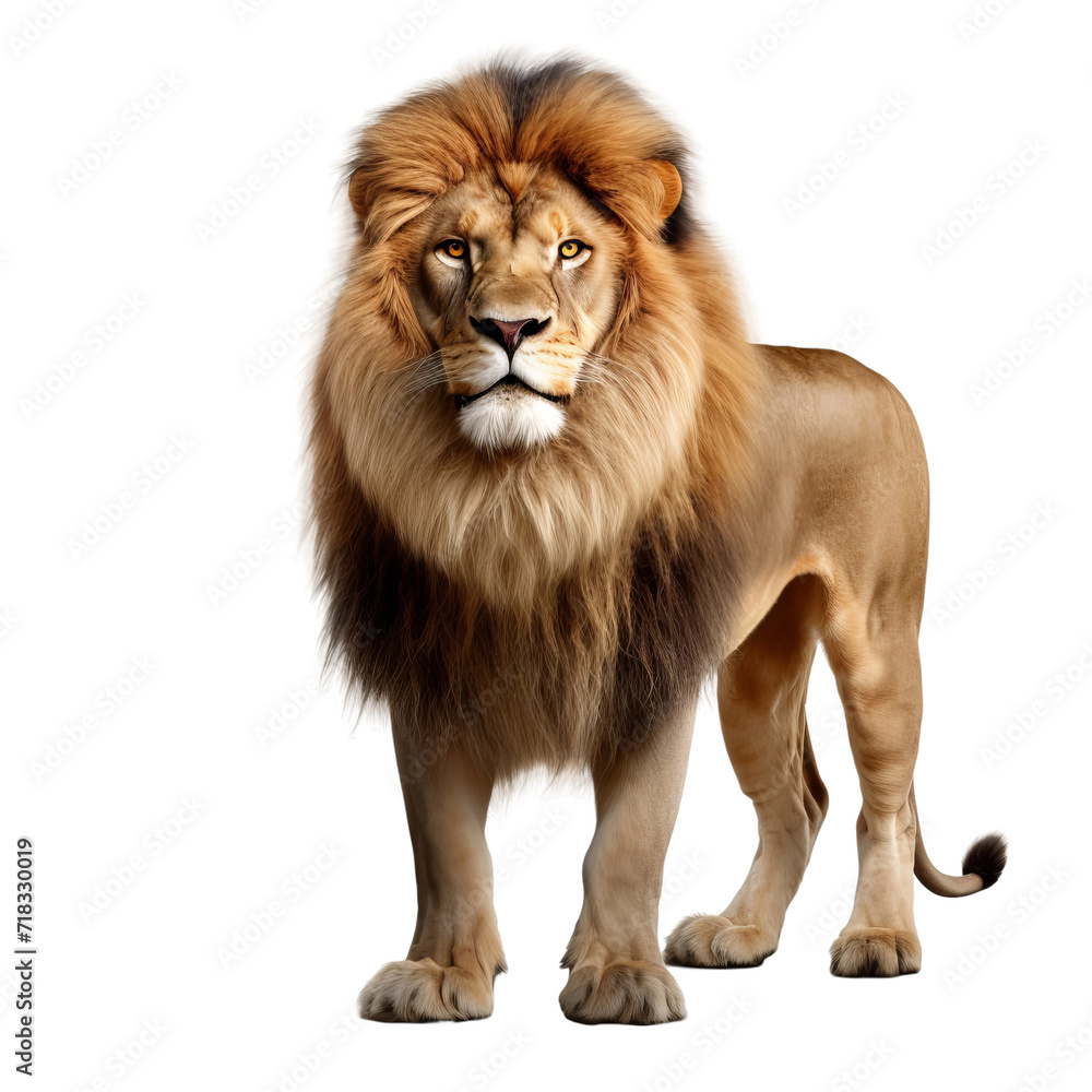 Obraz premium lion isolated on white background