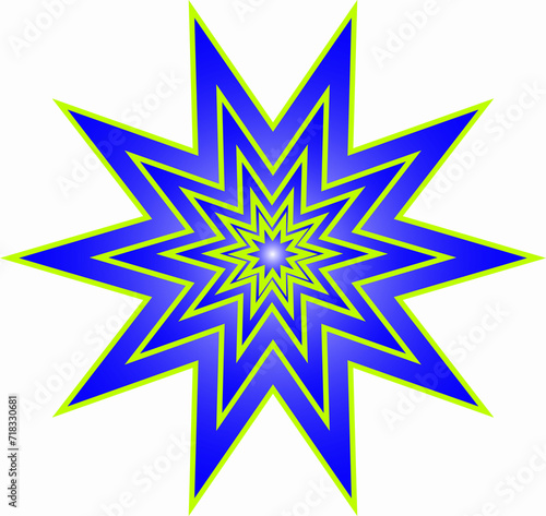 abstract star shape