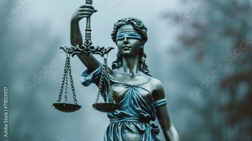 a statue of justice holding a scale of justice
