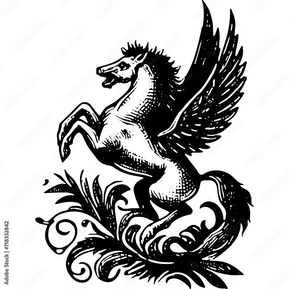Pegasus Or Horse With Wings Pegasus Or Horse With Wings