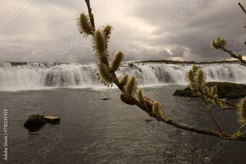 Faxi is a waterfall in South Iceland photo