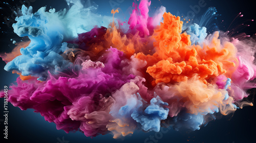 background of colors splashes © natalikp