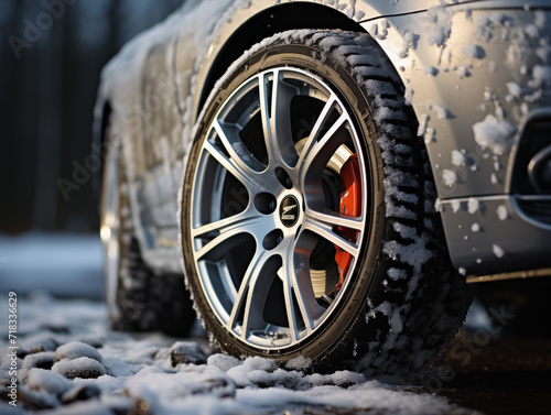 wheel in snow