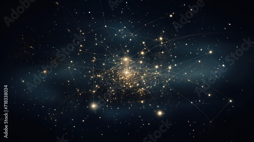  a computer generated image of a cluster of stars in the night sky with a star cluster in the middle of the image.