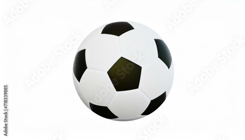 Soccer ball on a plain white background