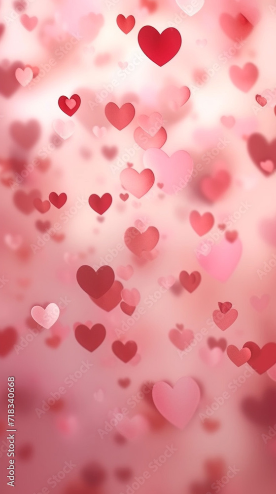 Wallpaper made of pink hearts Wallpaper made of pink hearts