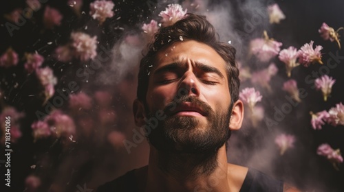 Men Suffering from Smell Generative AI