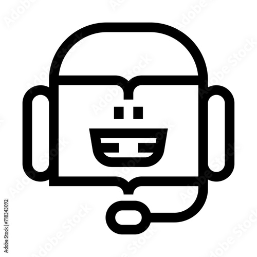 Icono de audiolibro. Literatura, contenido grabado, audio, escuchar. Ilustración vectorial