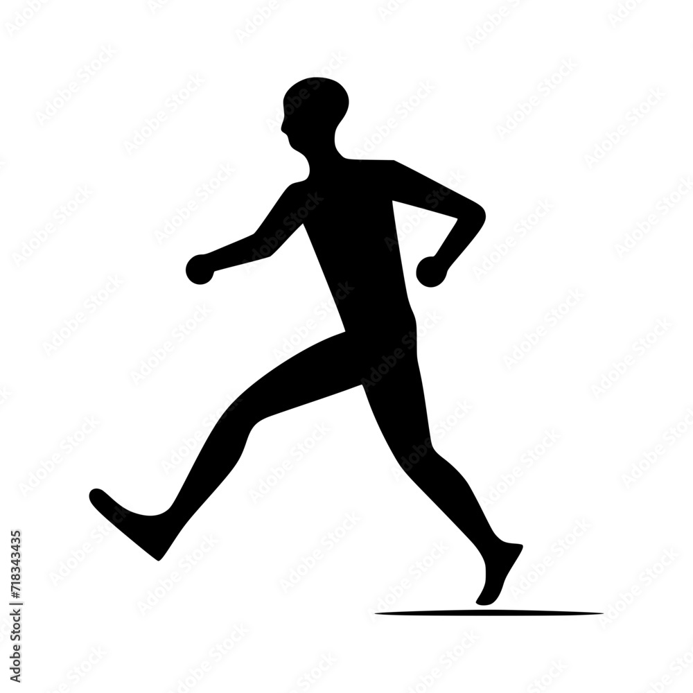 runner running silhouette