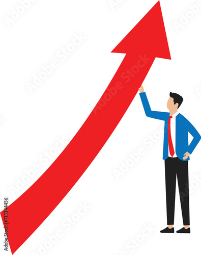 Financial crisis and Global economic money problem, Businessman Bankruptcy unpaid loan debt, investment failure company startup collapse, people and falling arrow concept

