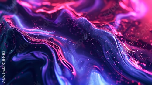 Vibrant Neon Liquid Textured Background 4K