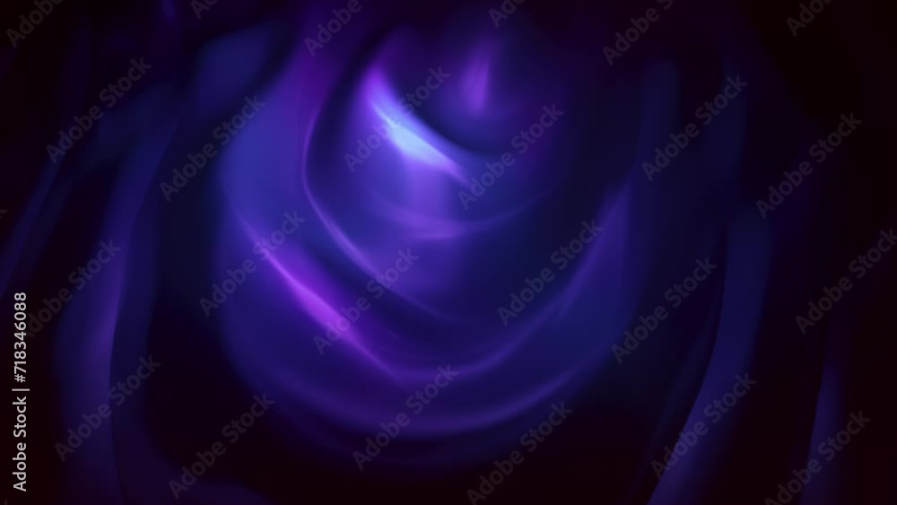 Purple silky liquid, motion graphics background. An abstract motion graphics loop ideal as a logo or intro backdrop