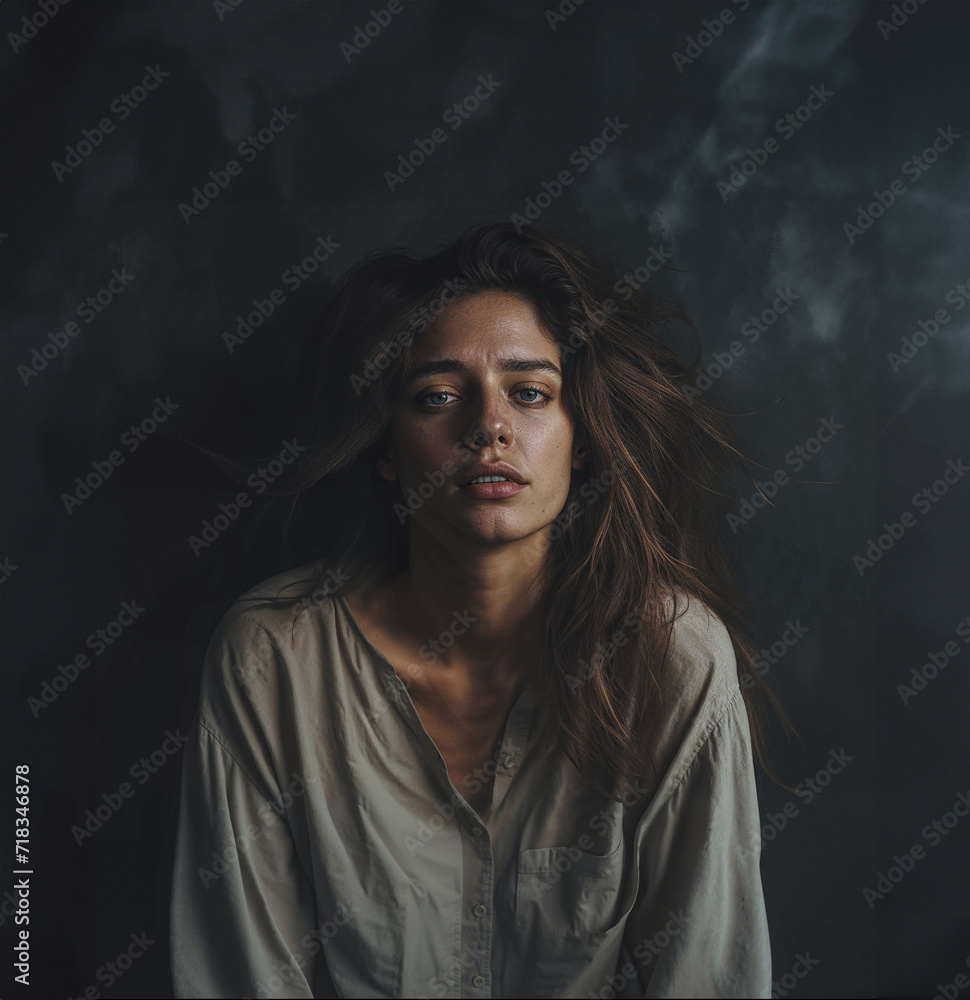Homeless and depressed female teen Homeless and depressed female teen