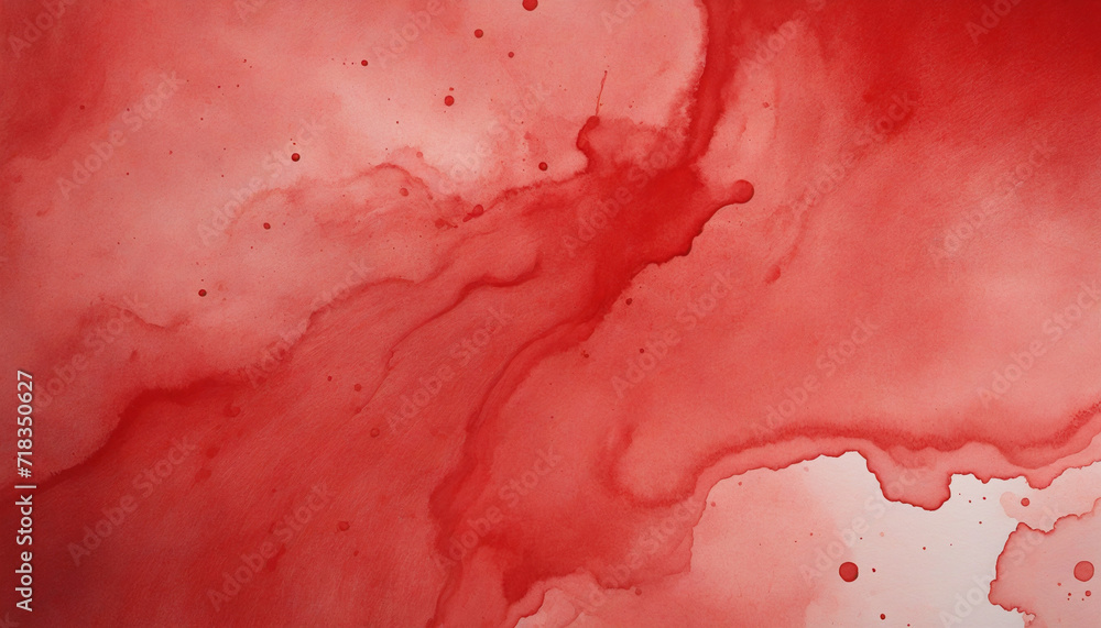 Abstract Red Watercolor Background for Creative Grunge Design