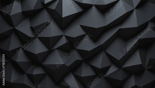 Minimalist geometric design on black abstract background