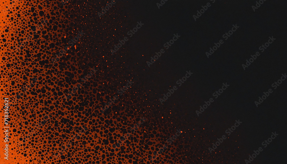 Orange and black gradient background with grainy texture effect for web banner design