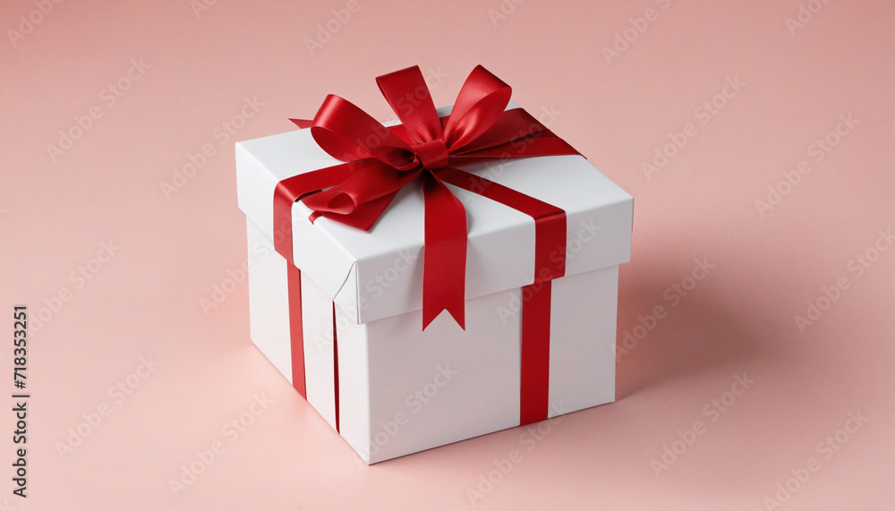 Obraz premium Pastel colored happiness gift box