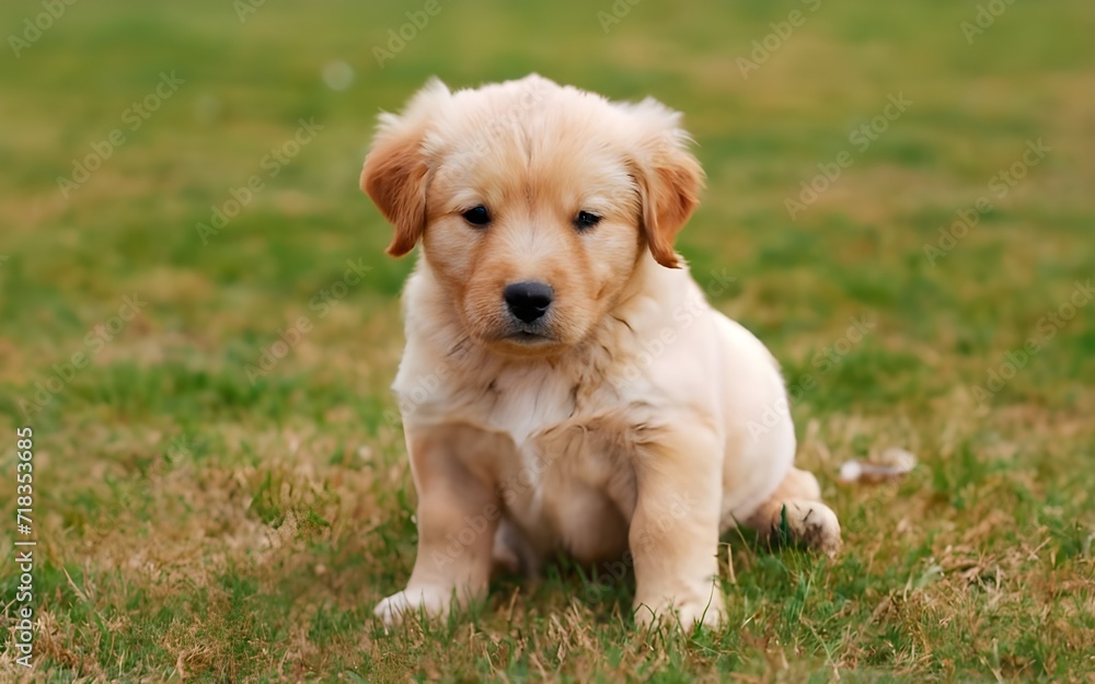 cute puppies sitting, pets, dogs

