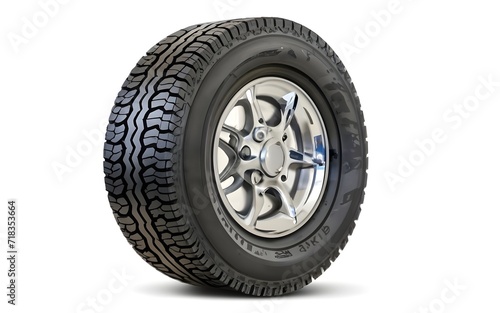car tyre isolated white background