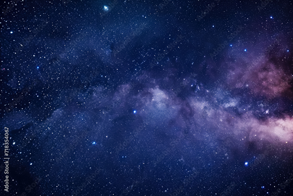 Fototapeta premium celestial symphony unfolds, as constellations of stars twinkle against a velvety night sky