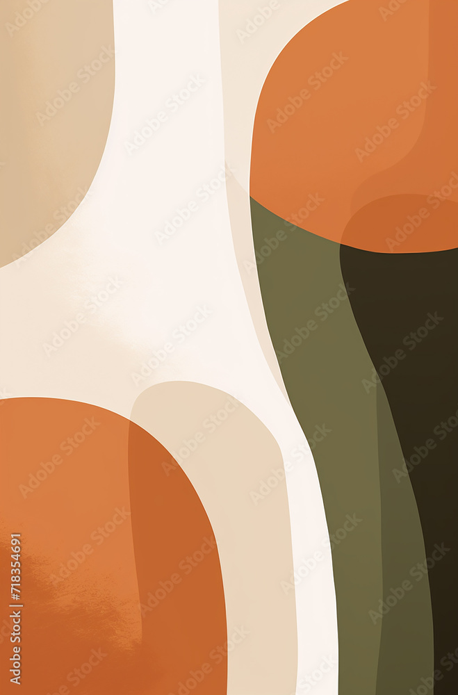 Vector trendy modern shape minimalism hand drawn line art and geometric wallpaper texture design for home decor illustration background Vector trendy modern shape minimalism hand drawn line art and geometric wallpaper texture design for home decor illustration background