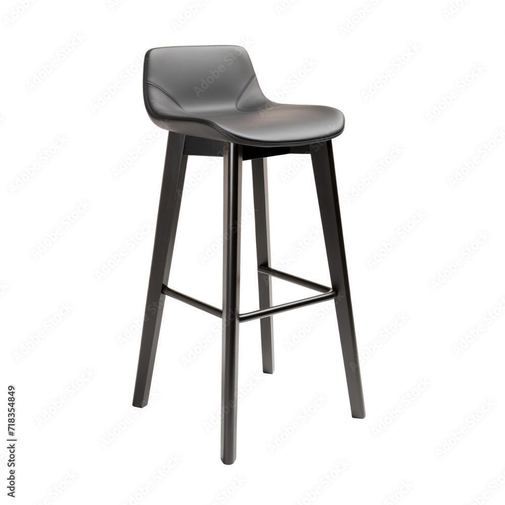 Bar Height Chair. Scandinavian modern minimalist style. Transparent background, isolated image. Bar Height Chair. Scandinavian modern minimalist style. Transparent background, isolated image.