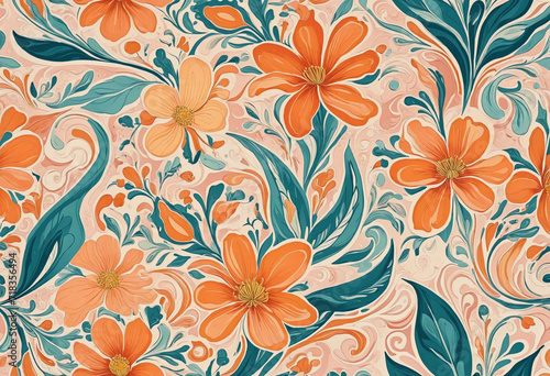 Paint Swirl on Liquid Surface