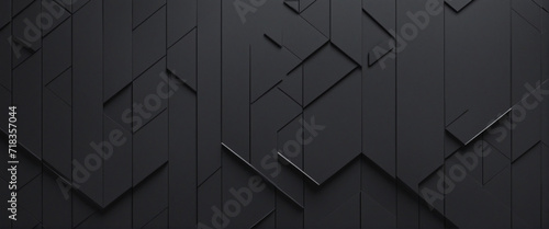 Geometric shapes abstract composition in black background