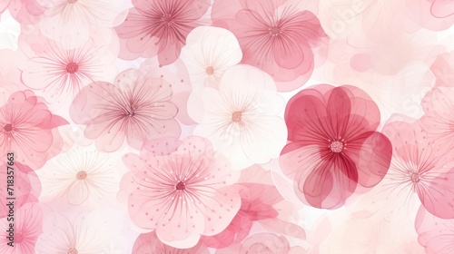 Whimsical Array of Blushing Blossoms in a Dreamy Pastel Floral Composition