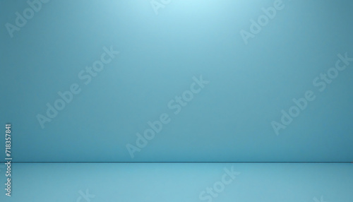 3D Blue Abstract Minimalist Background