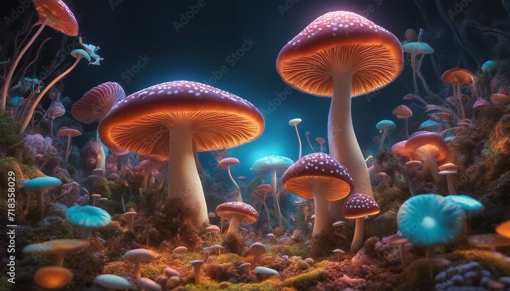 Fototapeta premium mushroom world