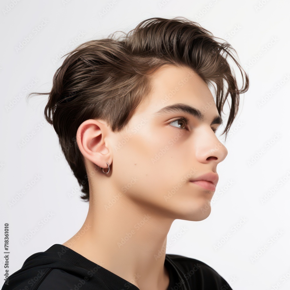 Beautiful model boy-man in a plain white studio, softly light. Suitable for diverse commercial projects Beautiful model boy-man in a plain white studio, softly light. Suitable for diverse commercial projects
