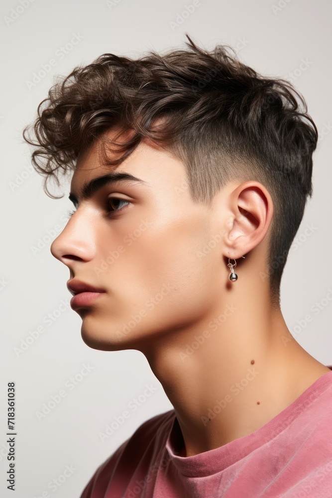 Beautiful model boy-man in a plain white studio, softly light. Suitable for diverse commercial projects Beautiful model boy-man in a plain white studio, softly light. Suitable for diverse commercial projects