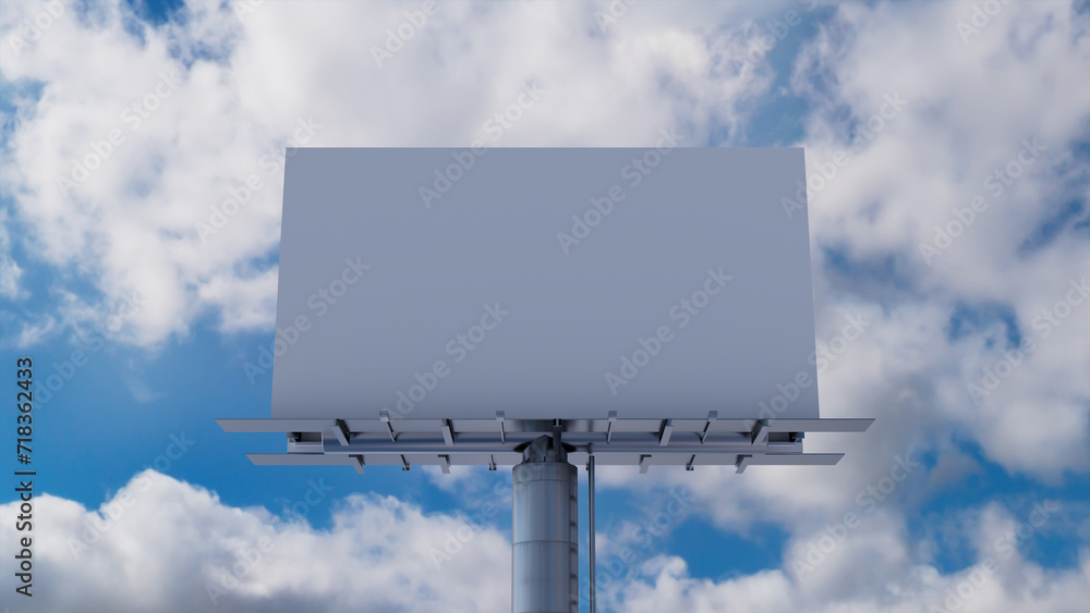 © RocknRoller Studios - Marketing Billboard. Blank Large Format Sign against a Cloudy Afternoon Sky. Design Template. © RocknRoller Studios - Marketing Billboard. Blank Large Format Sign against a Cloudy Afternoon Sky. Design Template.
