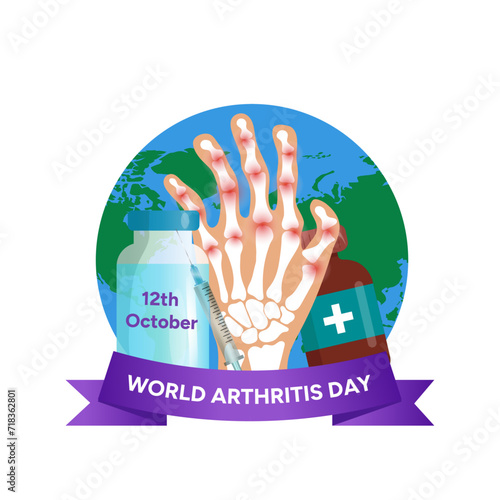 The world arthritis day illustration 